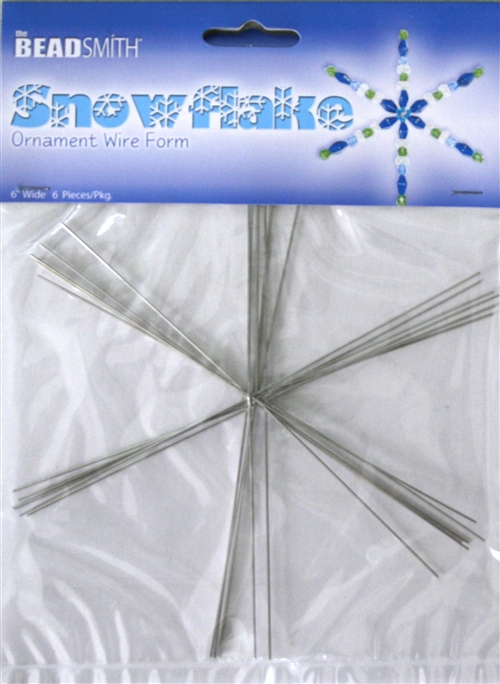 Wire Snowflake Form BeadSmith Snowflake Ornament Wire Forms, 6